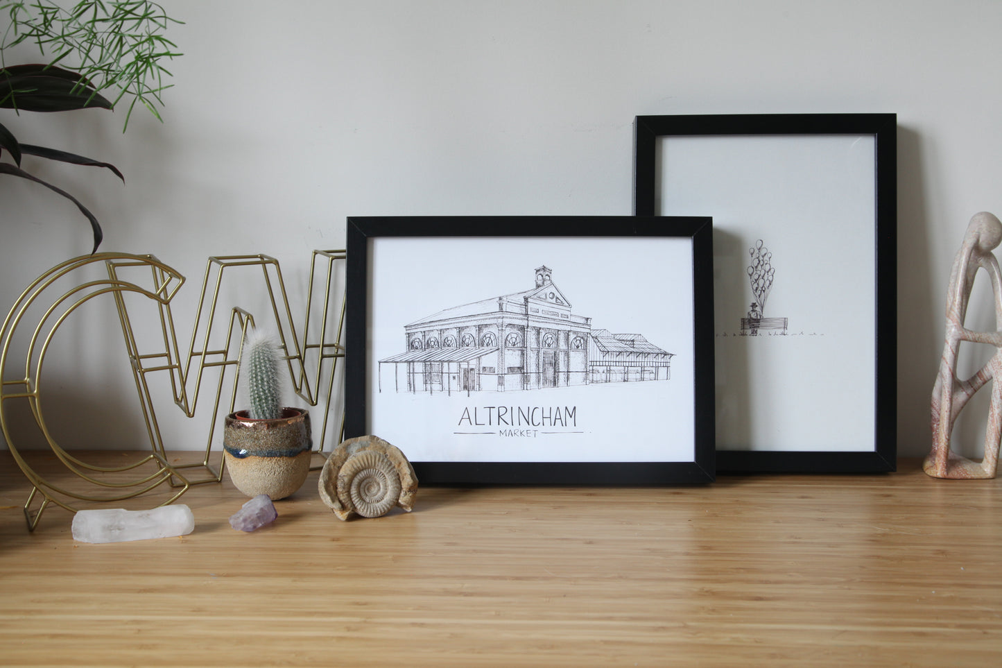 Altrincham Market Skyline Art Print