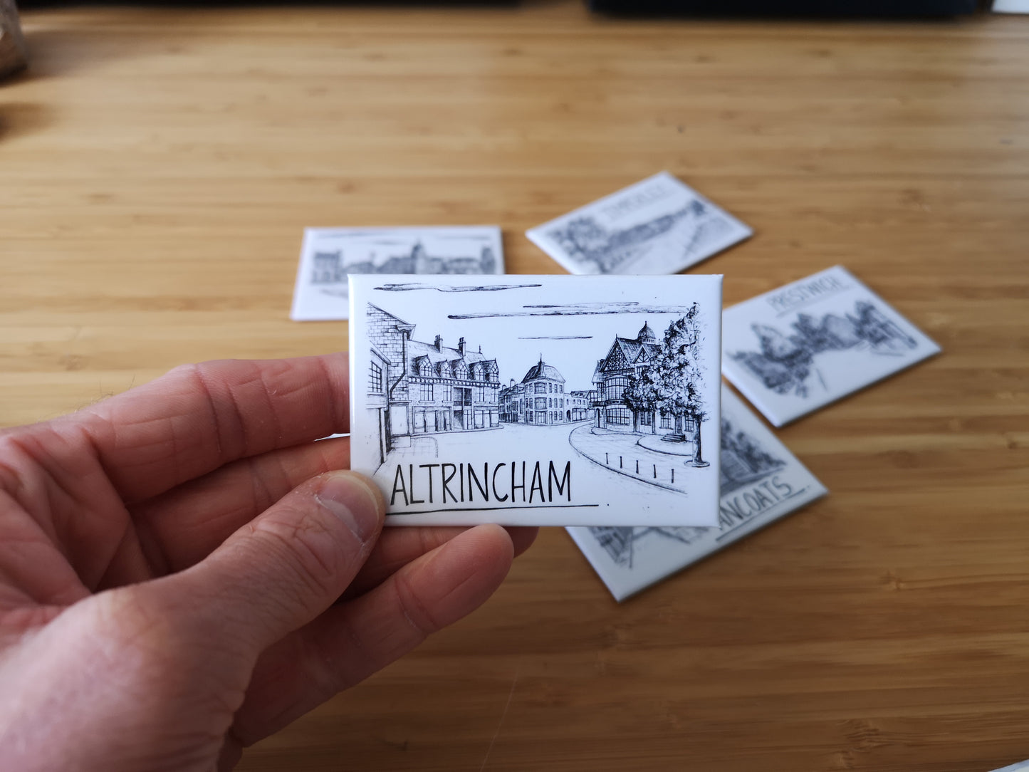 Altrincham Skyline Souvenir Magnet