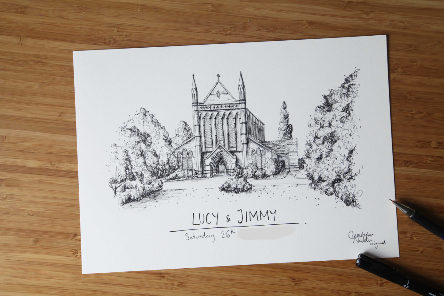 Custom Wedding Venue Illustration