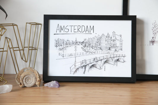 Amsterdam Skyline Art Print