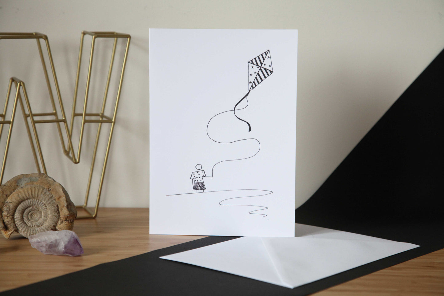 Boy with a Kite, Birthday Card