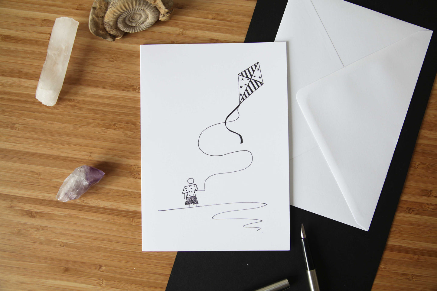 Boy with a Kite, Birthday Card