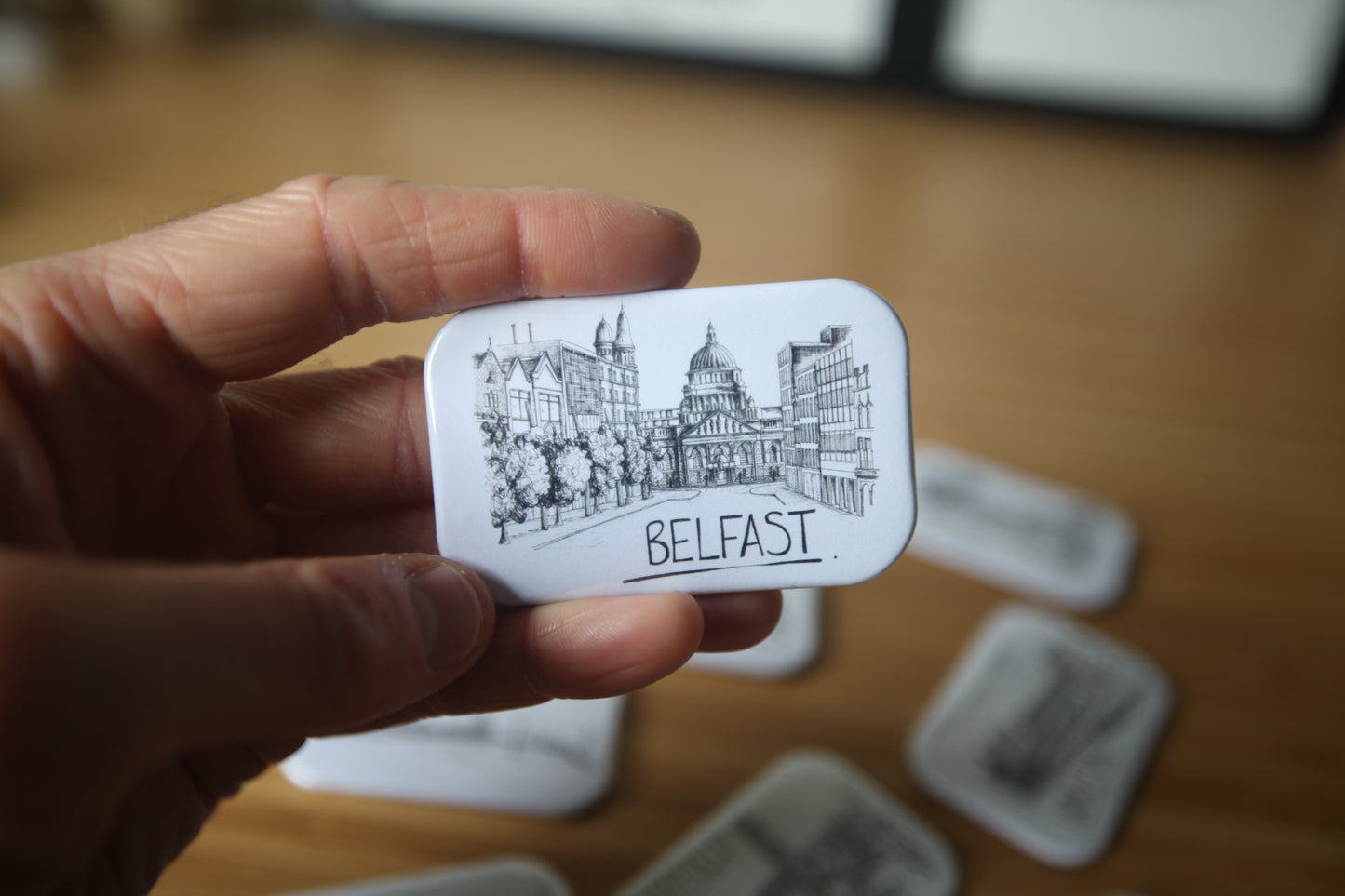 Belfast Skyline Souvenir Magnet