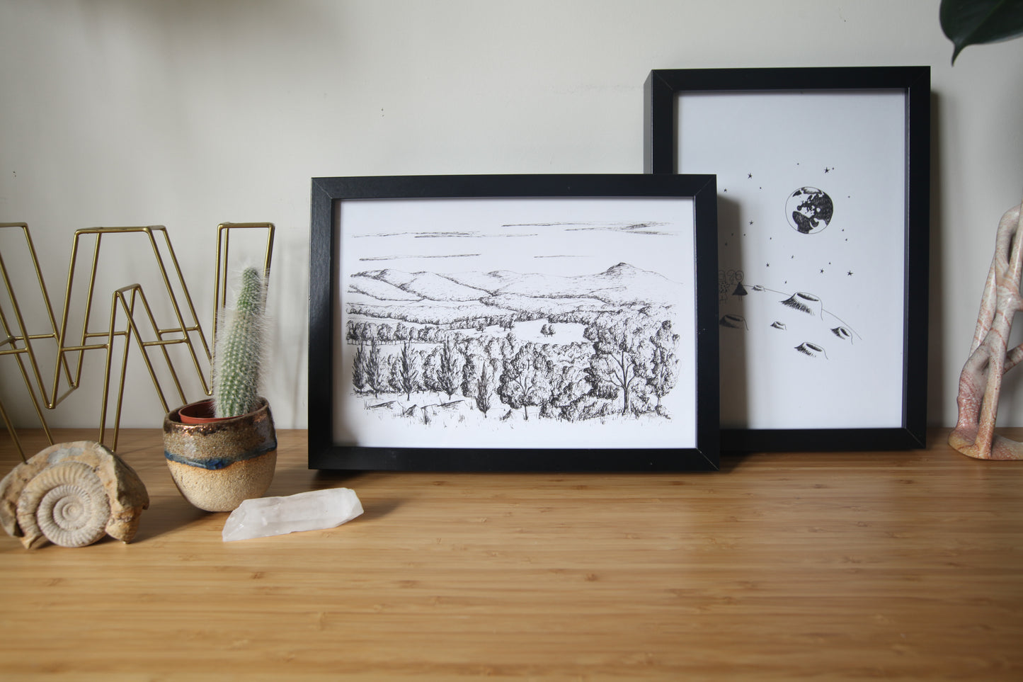 Bennachie Skyline Art Print