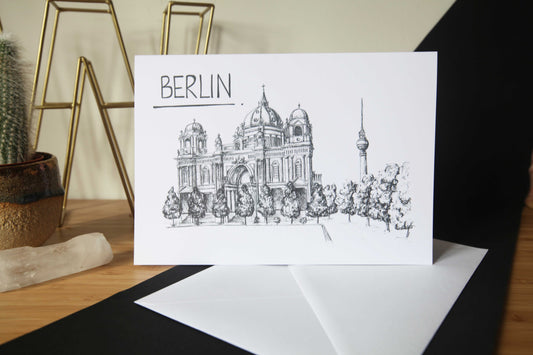 Berlin Skyline Greetings Card