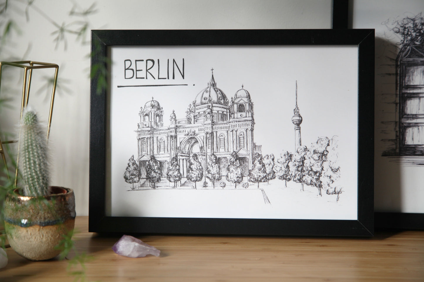 Berlin Skyline Art Print