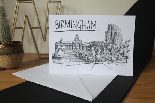 Birmingham Skyline Greetings Card