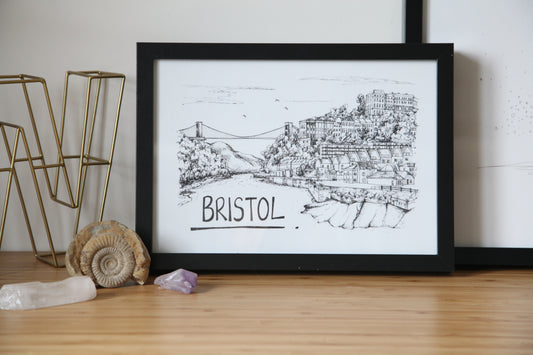 Bristol Skyline Art Print