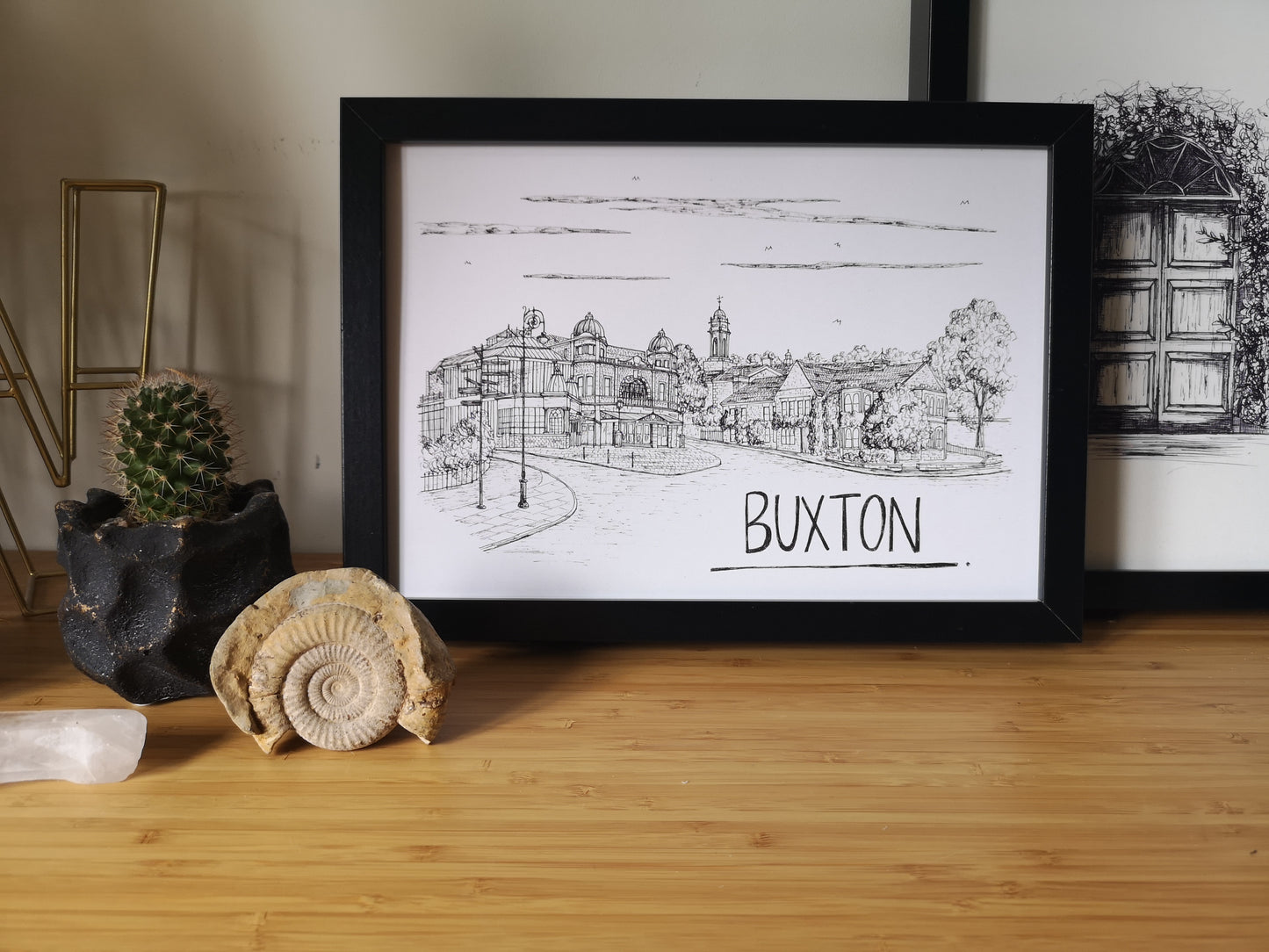 Buxton Skyline Art Print