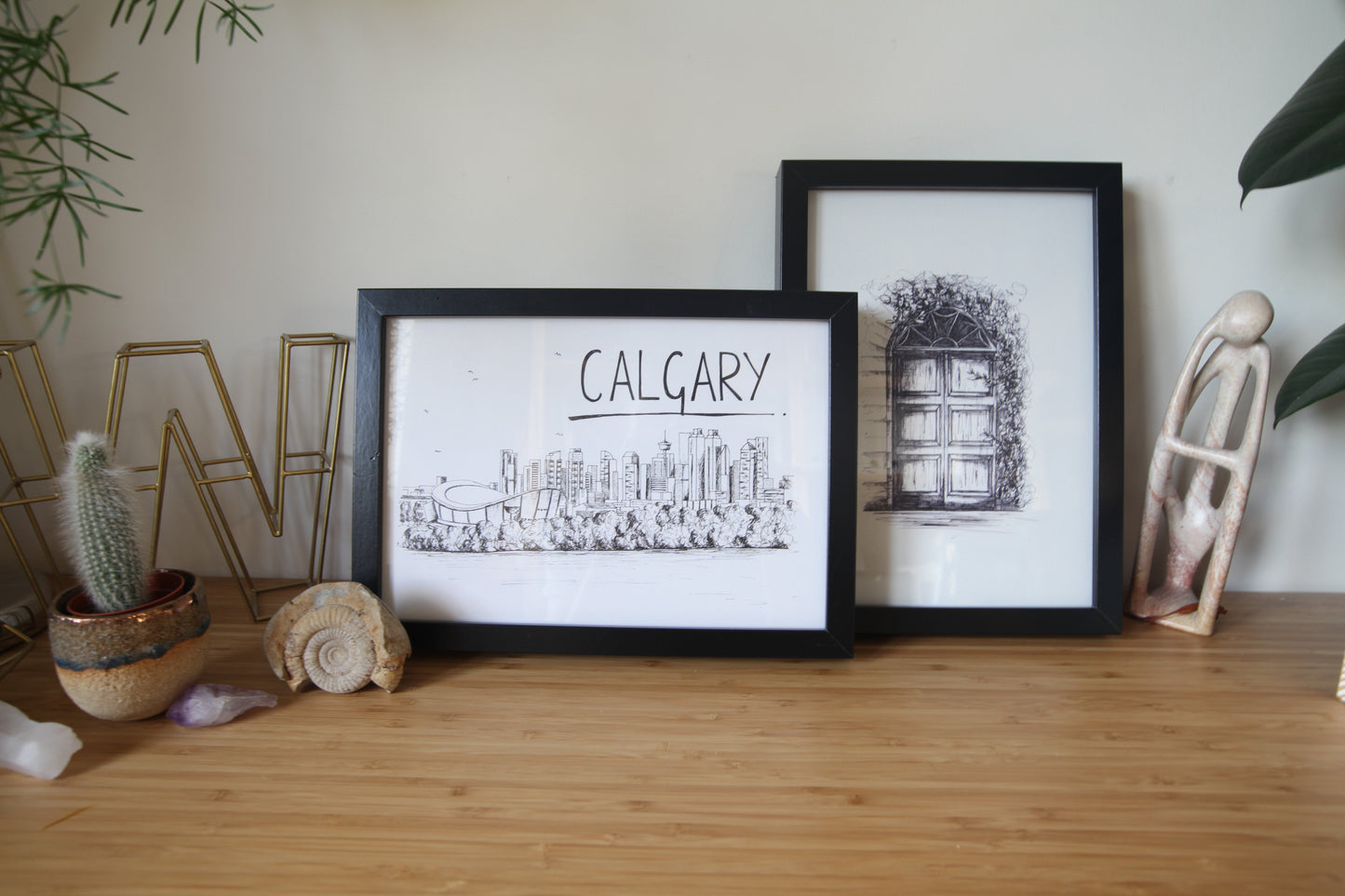 Calgary Skyline Art Print