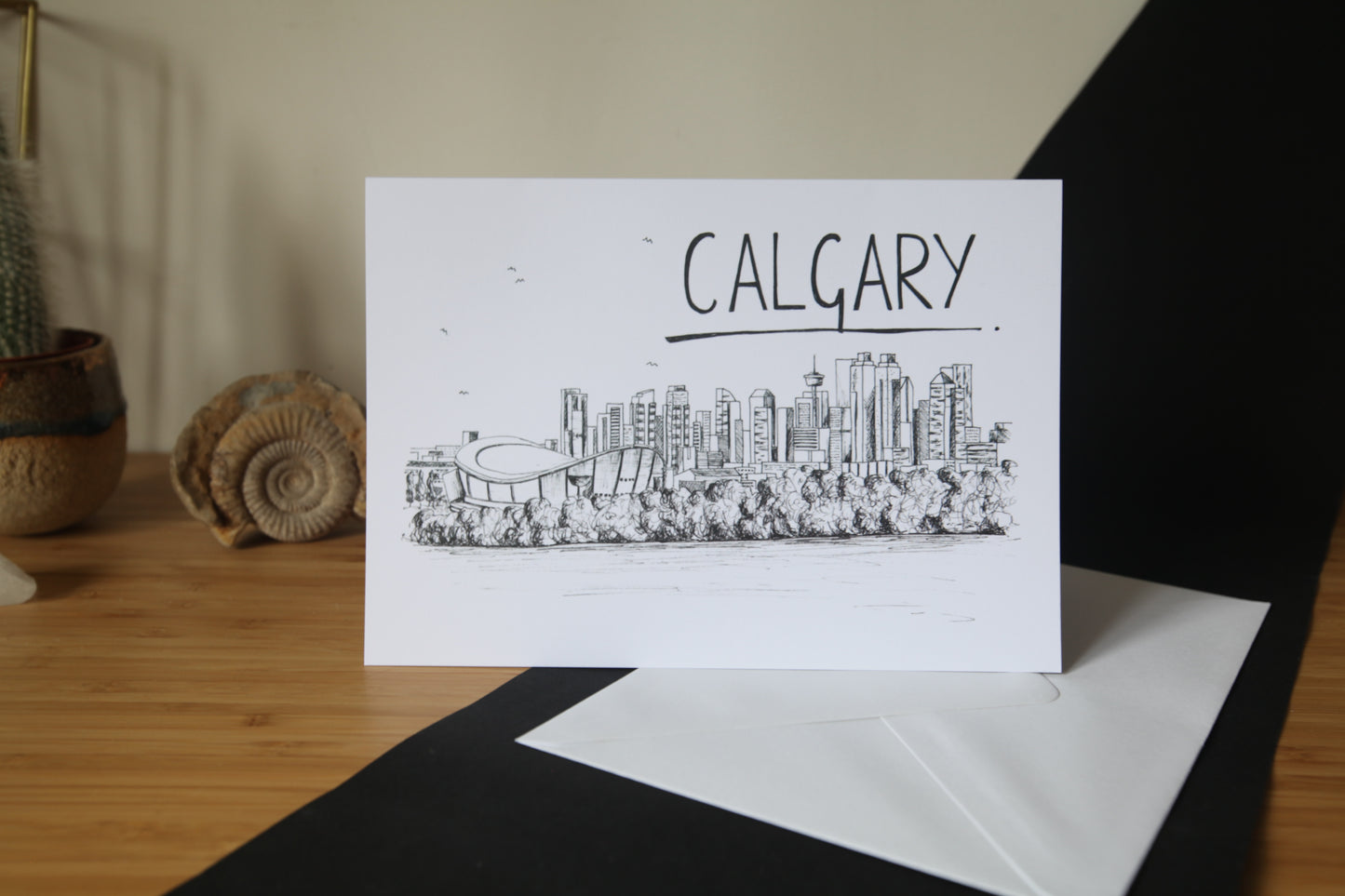Calgary Skyline Greetings Card