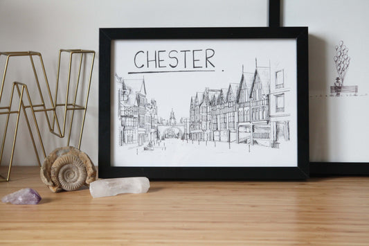 Chester Skyline Art Print