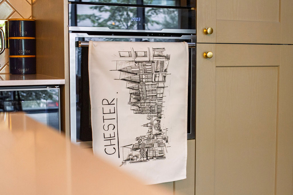 Chester Skyline Tea Towel