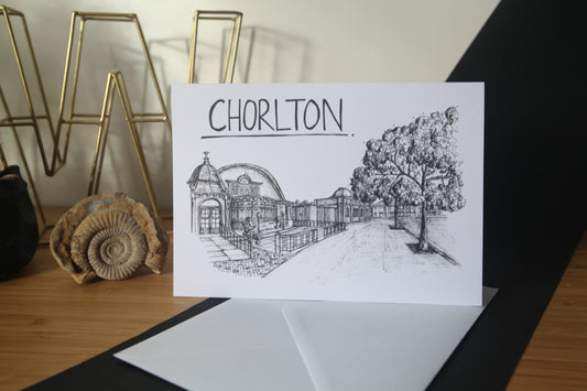 Chorlton Skyline Greetings Card