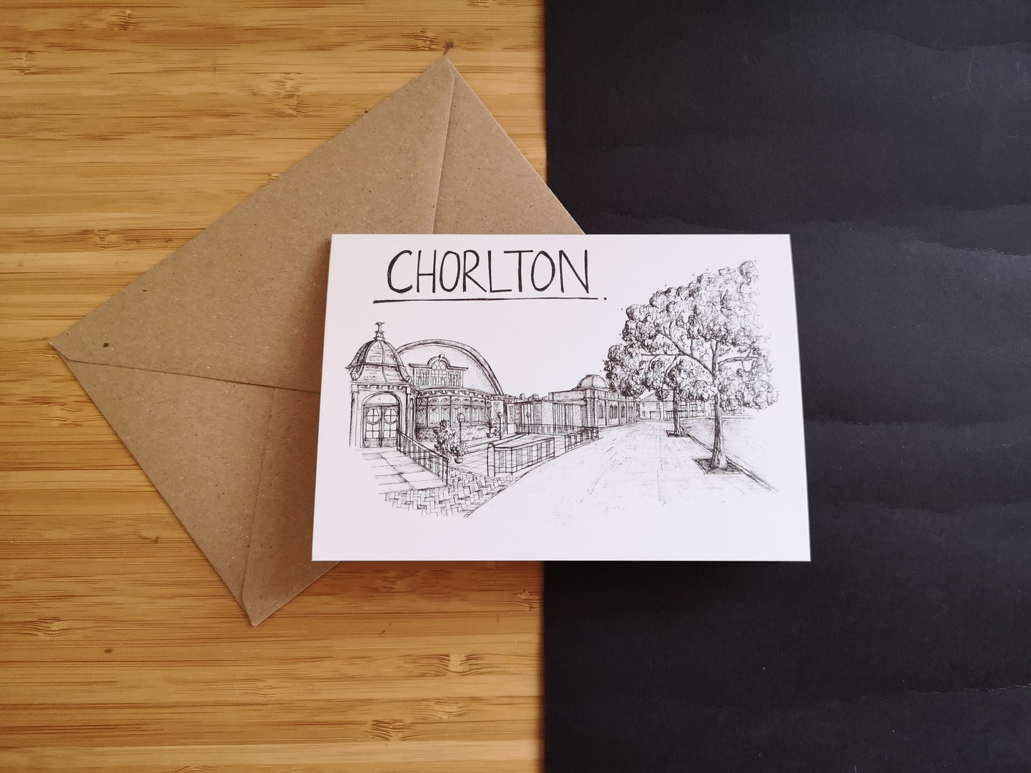 Chorlton Skyline Greetings Card