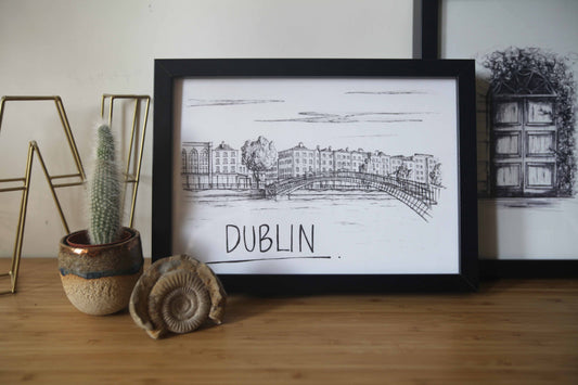 Dublin Skyline Art Print