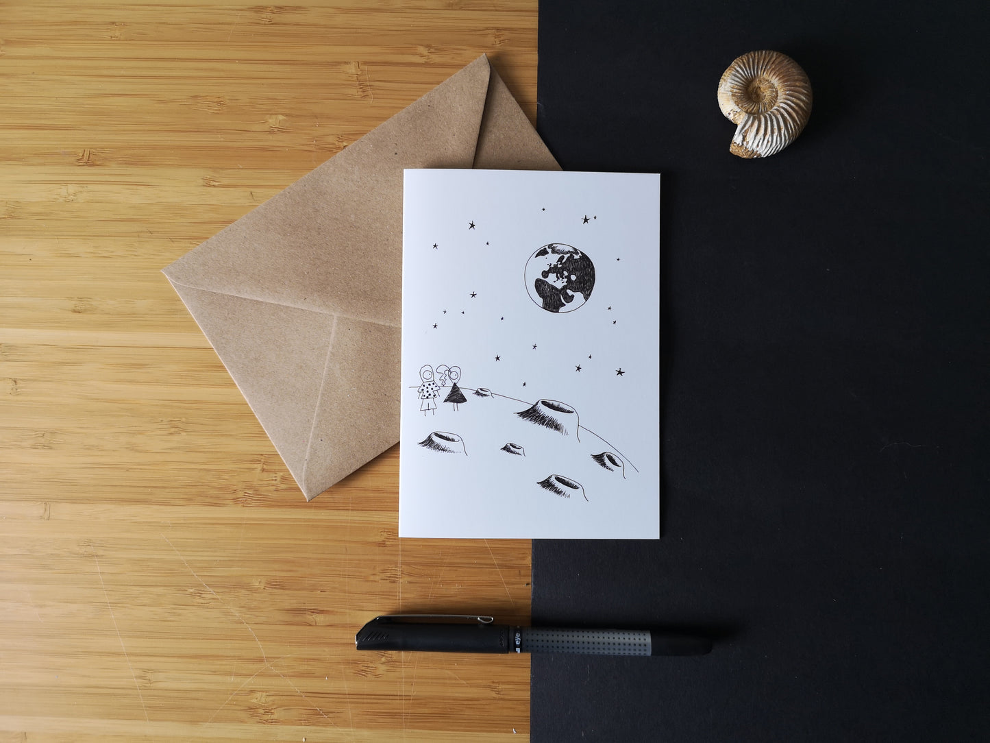 Man and Woman on the Moon, Love Card