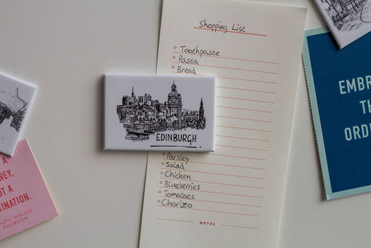 Edinburgh Skyline Souvenir Magnet
