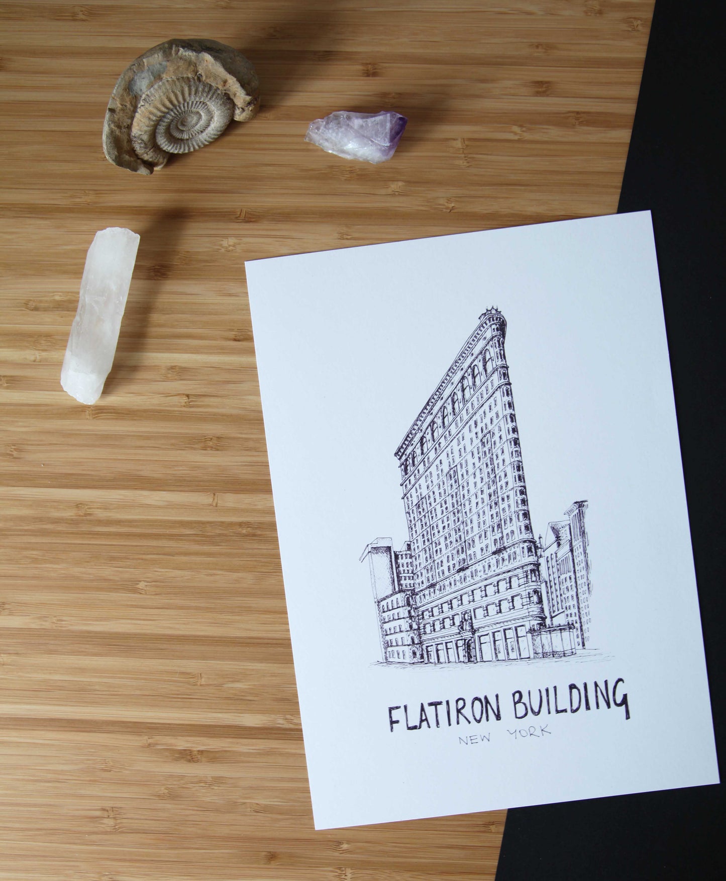 Flatiron Building, New York Skyline Art Print