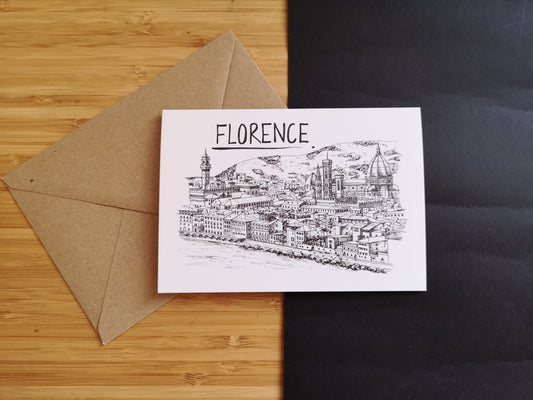 Florence Skyline Greetings Card