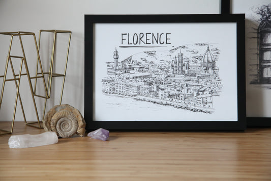 Florence Skyline Art Print