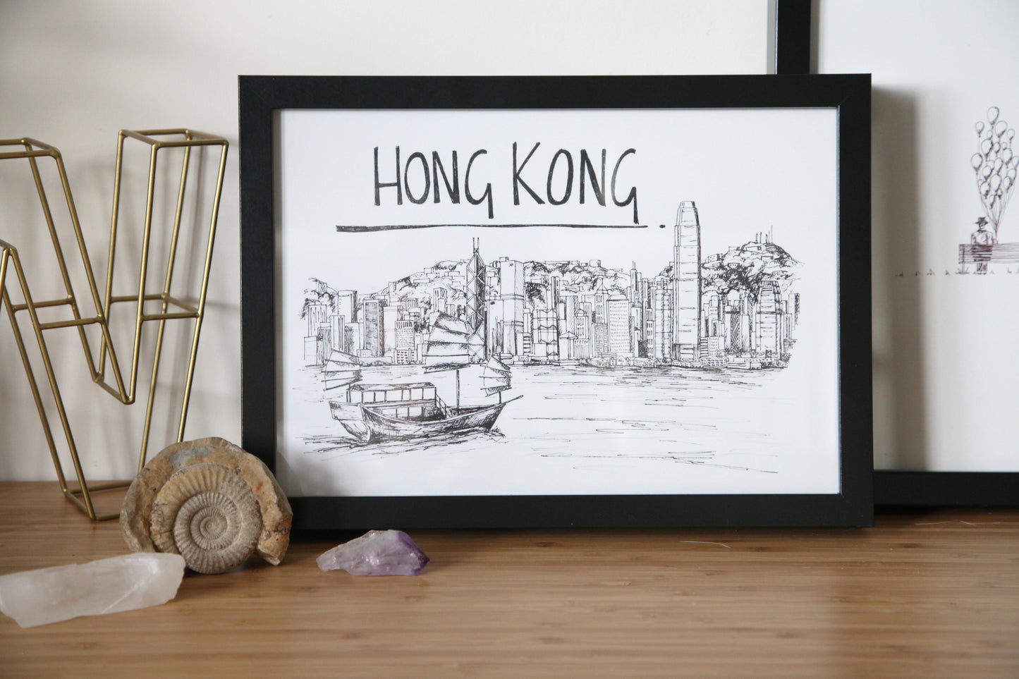 Hong Kong Skyline Art Print