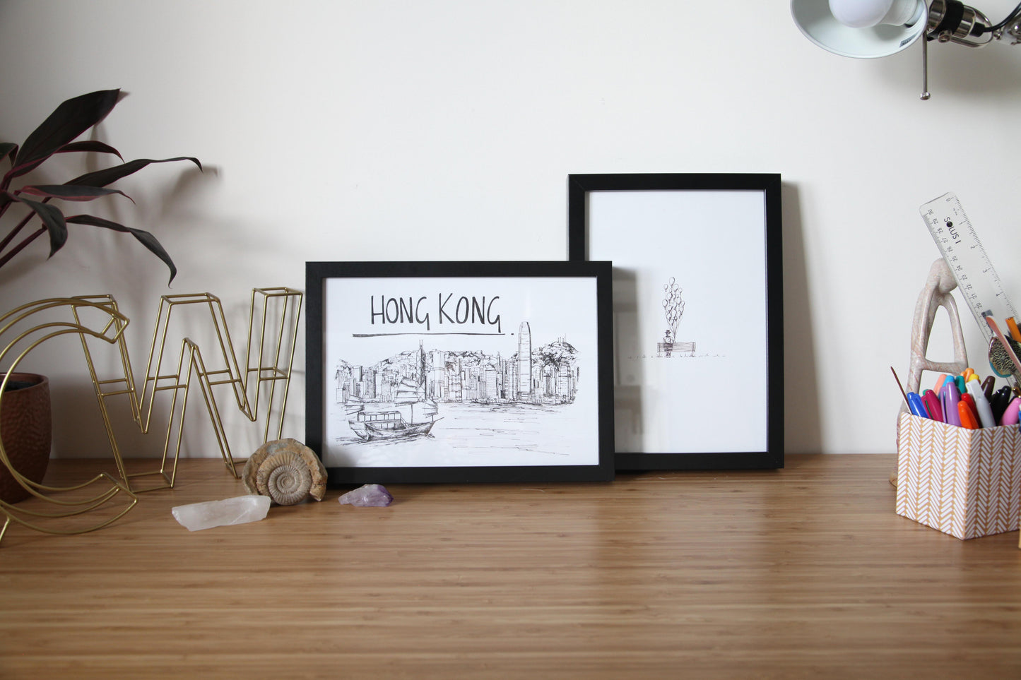 Hong Kong Skyline Art Print