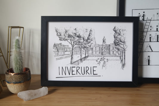 Inverurie Skyline Art Print
