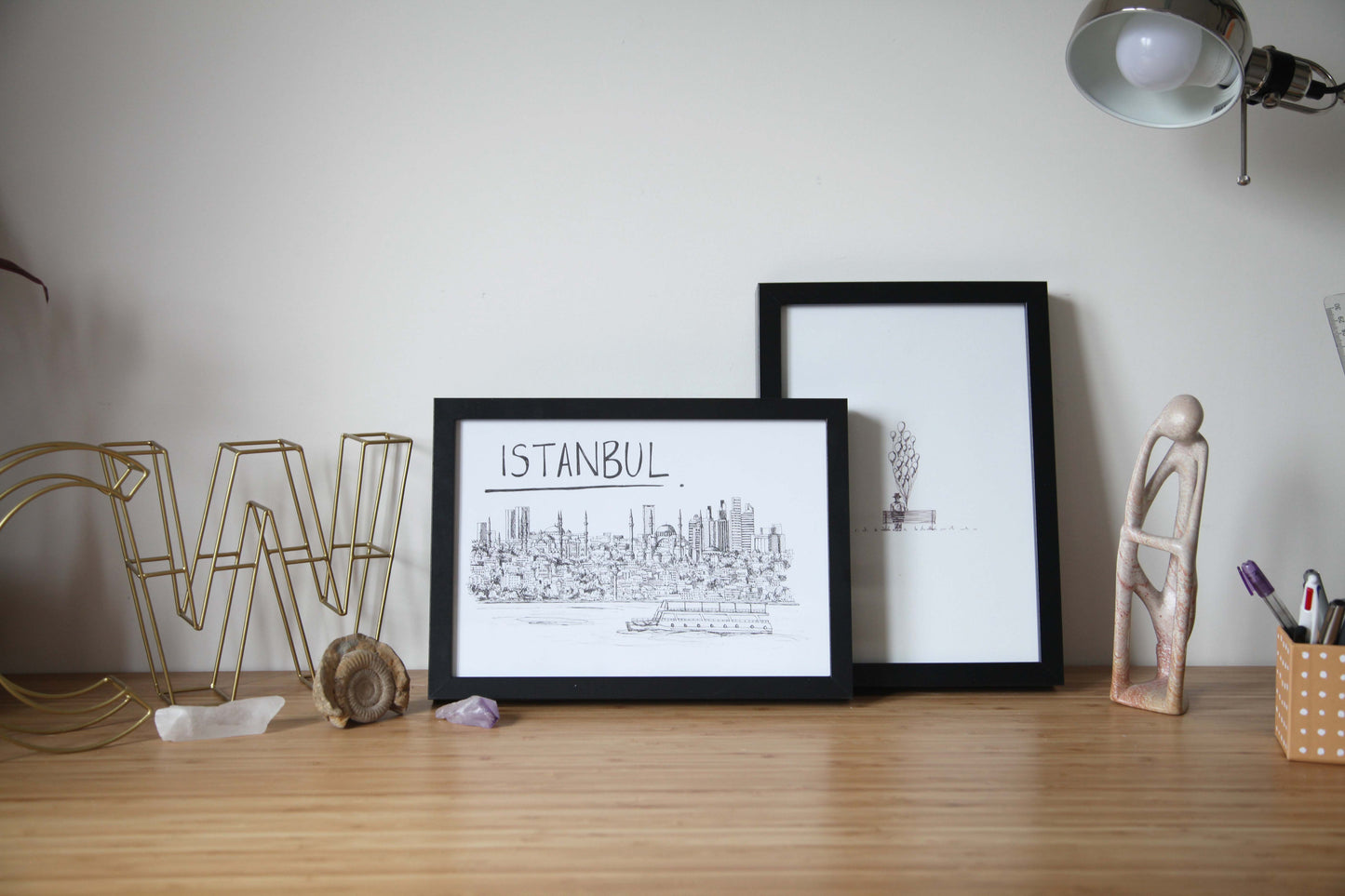 Istanbul Skyline Art Print