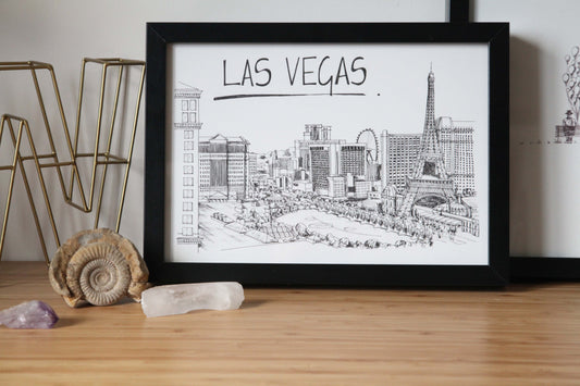 Las Vegas Skyline Art Print
