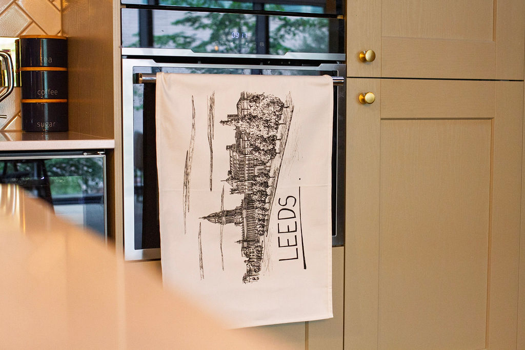 Leeds Skyline Tea Towel