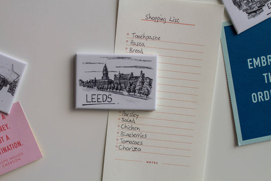 Leeds Skyline Souvenir Magnet
