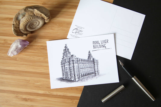 Liverpool Liver Building Postcard