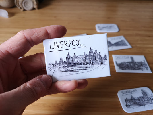 Liverpool Skyline Souvenir Magnet