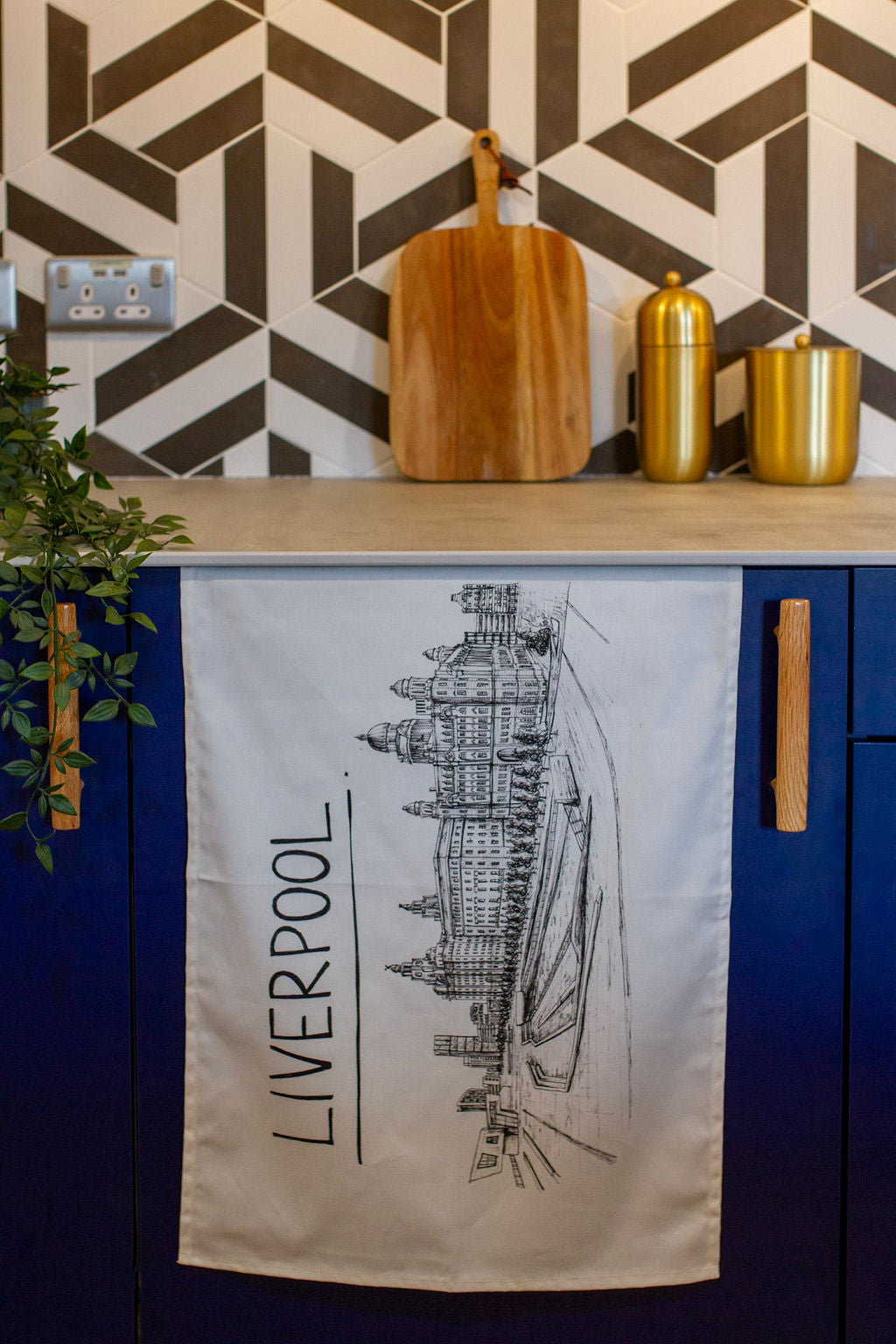 Liverpool Skyline Tea Towel