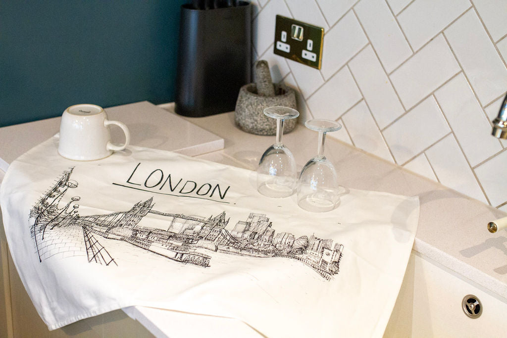 London Skyline Tea Towel
