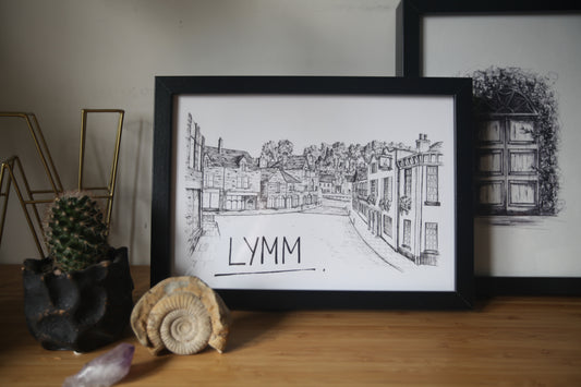 Lymm Skyline Art Print