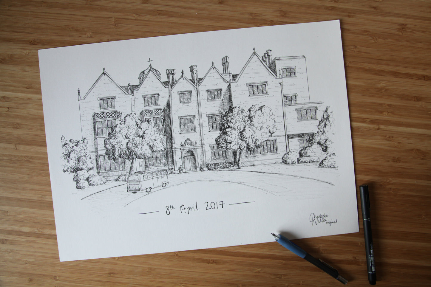 Custom Wedding Venue Illustration