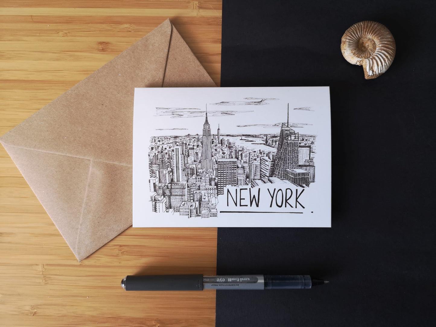 New York Skyline Greetings Card