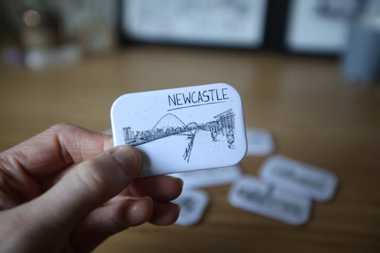 Newcastle Skyline Souvenir Magnet