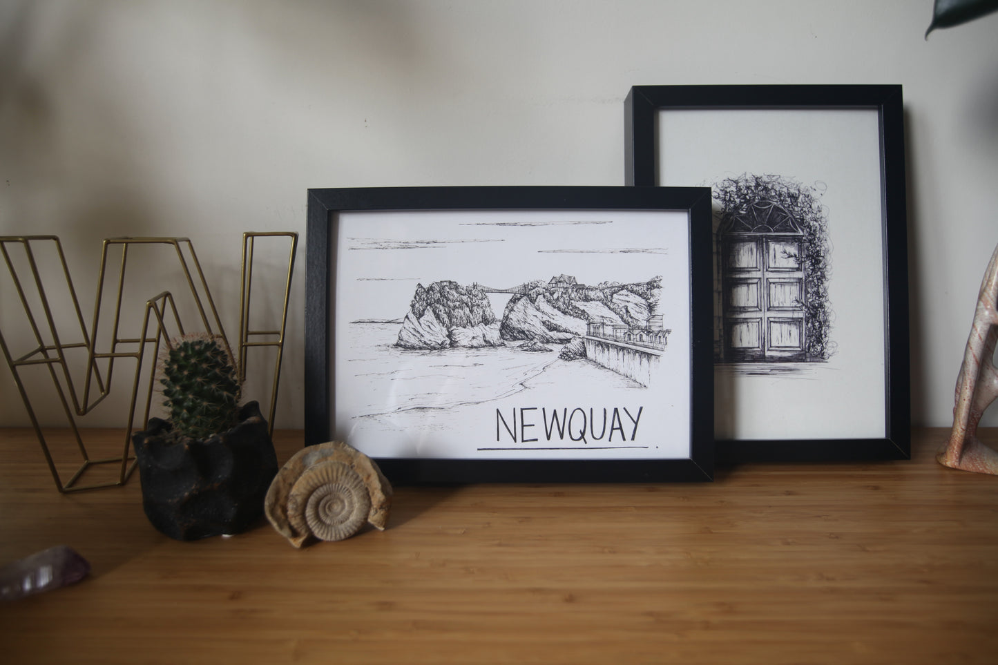 Newquay Skyline Art Print