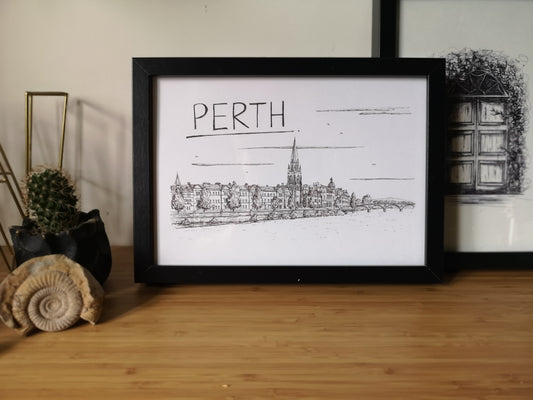 Perth Skyline Art Print