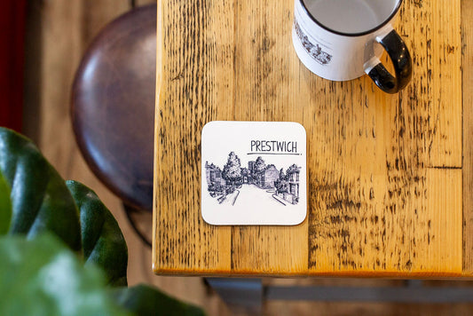 Prestwich Skyline Drinks Coaster