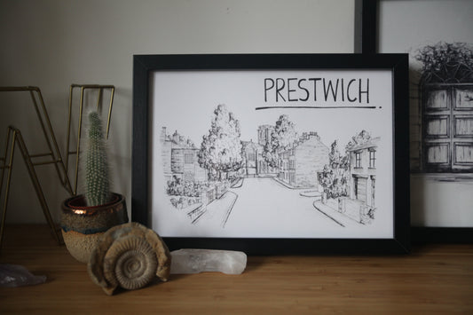 Prestwich Skyline Art Print