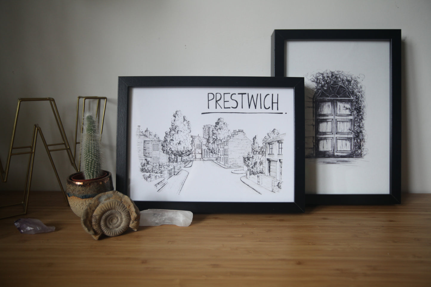 Prestwich Skyline Art Print