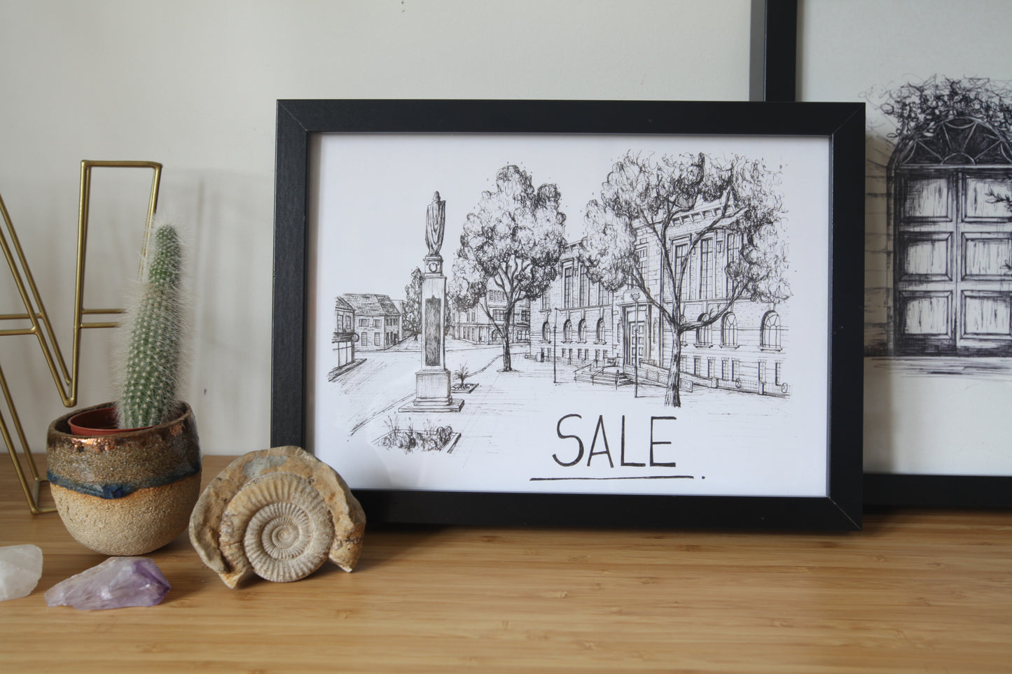 Sale Skyline Art Print