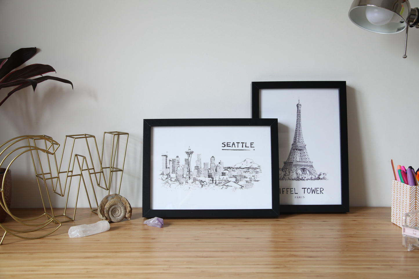 Seattle Skyline Art Print