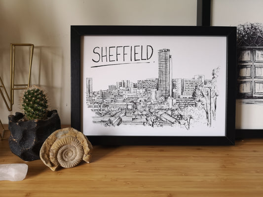 Sheffield Skyline Art Print