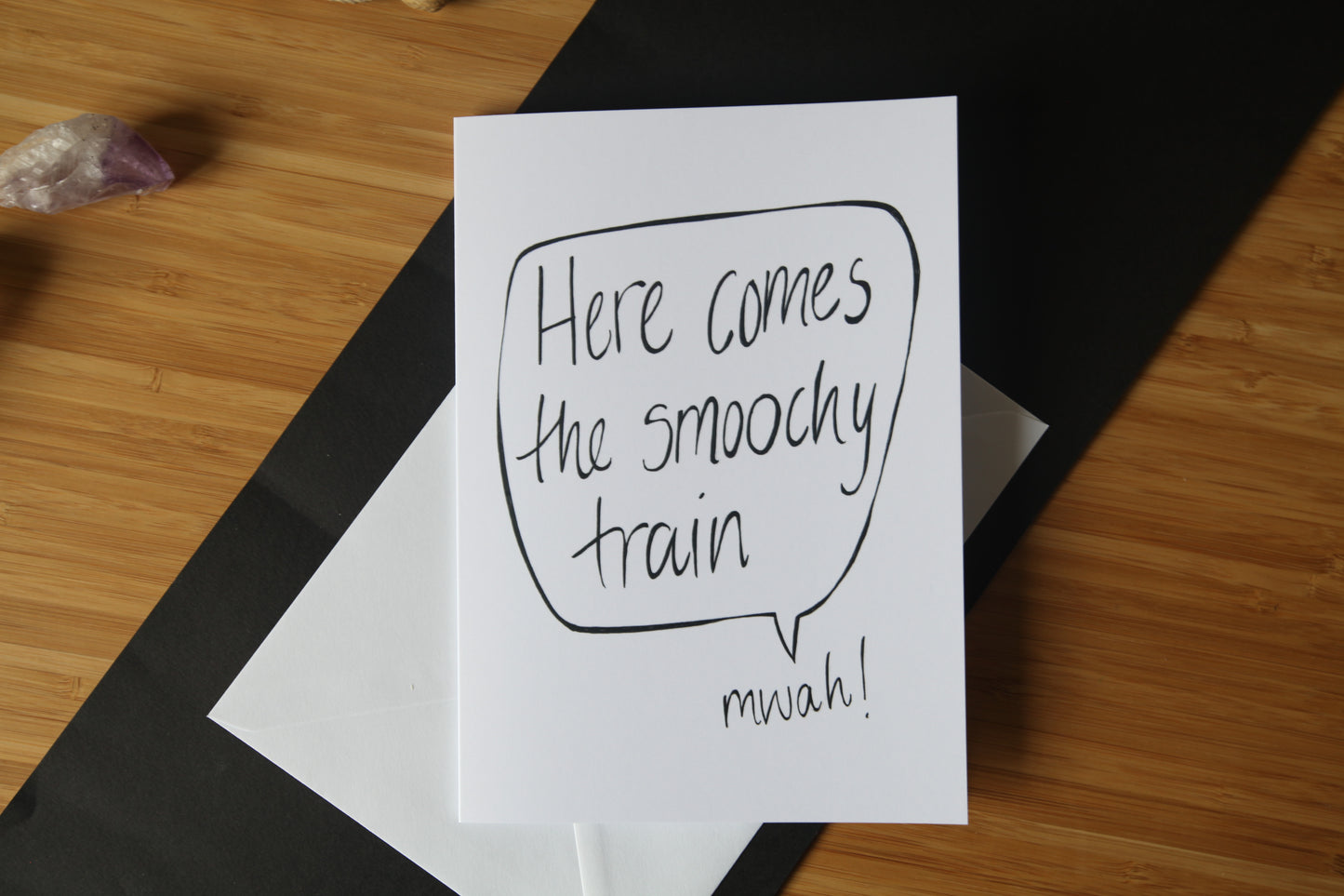 Here Comes The Smoochy Train, Funny Love Card