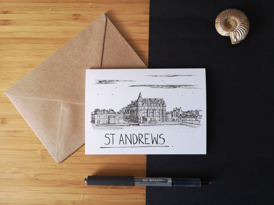 St Andrews Skyline Greetings Card